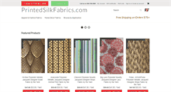 Desktop Screenshot of printedsilkfabrics.com