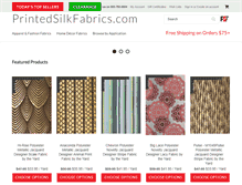 Tablet Screenshot of printedsilkfabrics.com